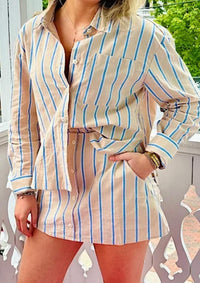 Mable - Loryn Pin Stripe Shirt