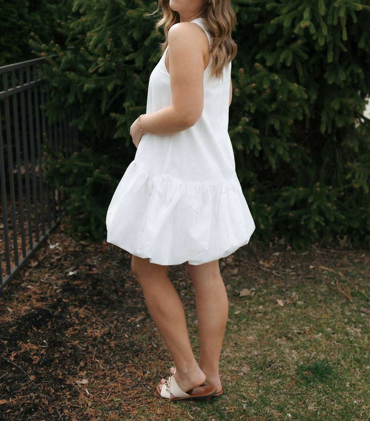 Mable - Mini Bubble Hem Dress