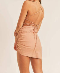 Mable - Open Back Lace Up Dress