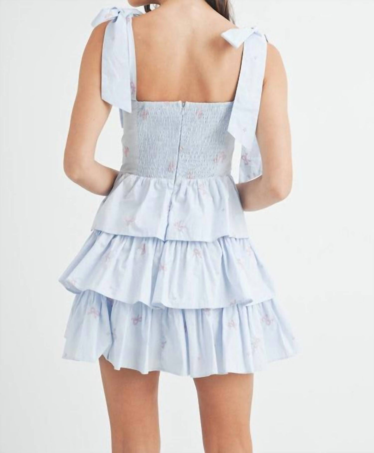 Mable - Poplin Bow Corset Dress