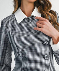 Mable - Stevie Gingham Check Button Mini Dress