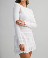 Mable - Stripe Pointelle Knit Set