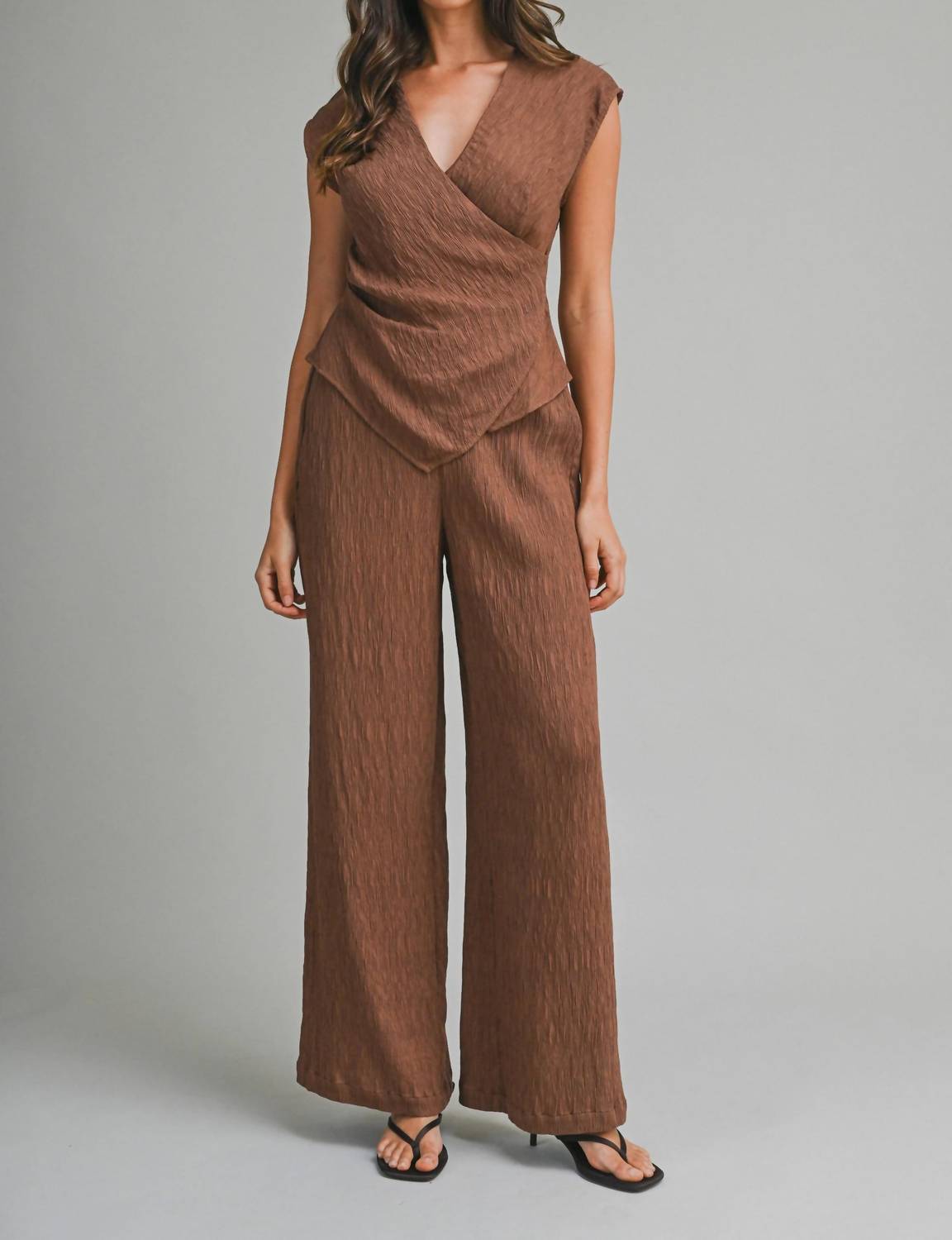 Mable - Textured Fabric Pants