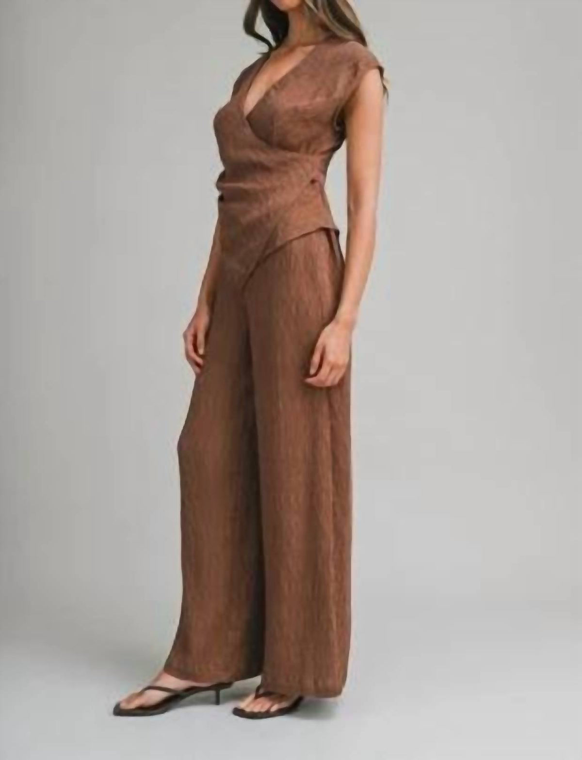 Mable - Textured Fabric Pants