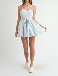 Mable - Textured Knit Bubble Hem Dress