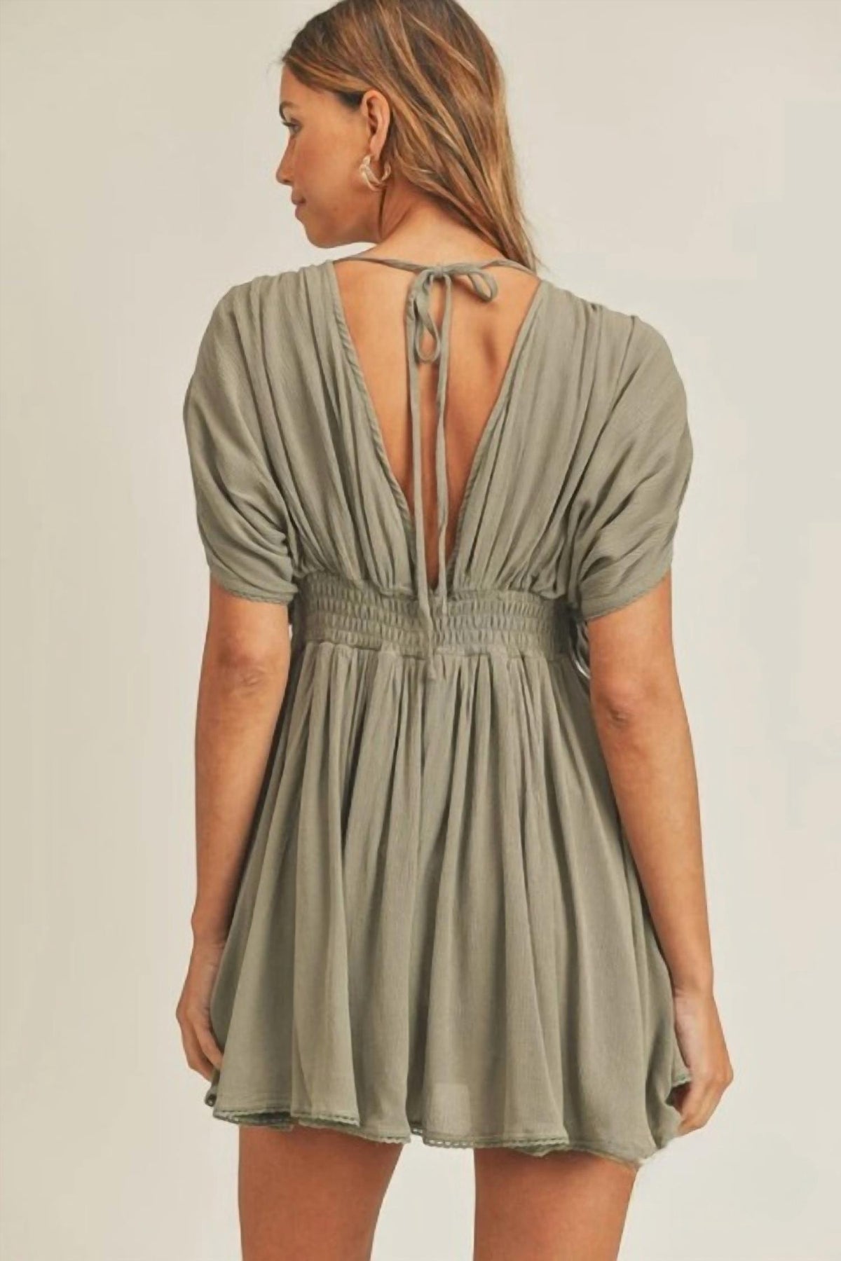Mable - Vera Drop Shoulders & Flare Short Romper