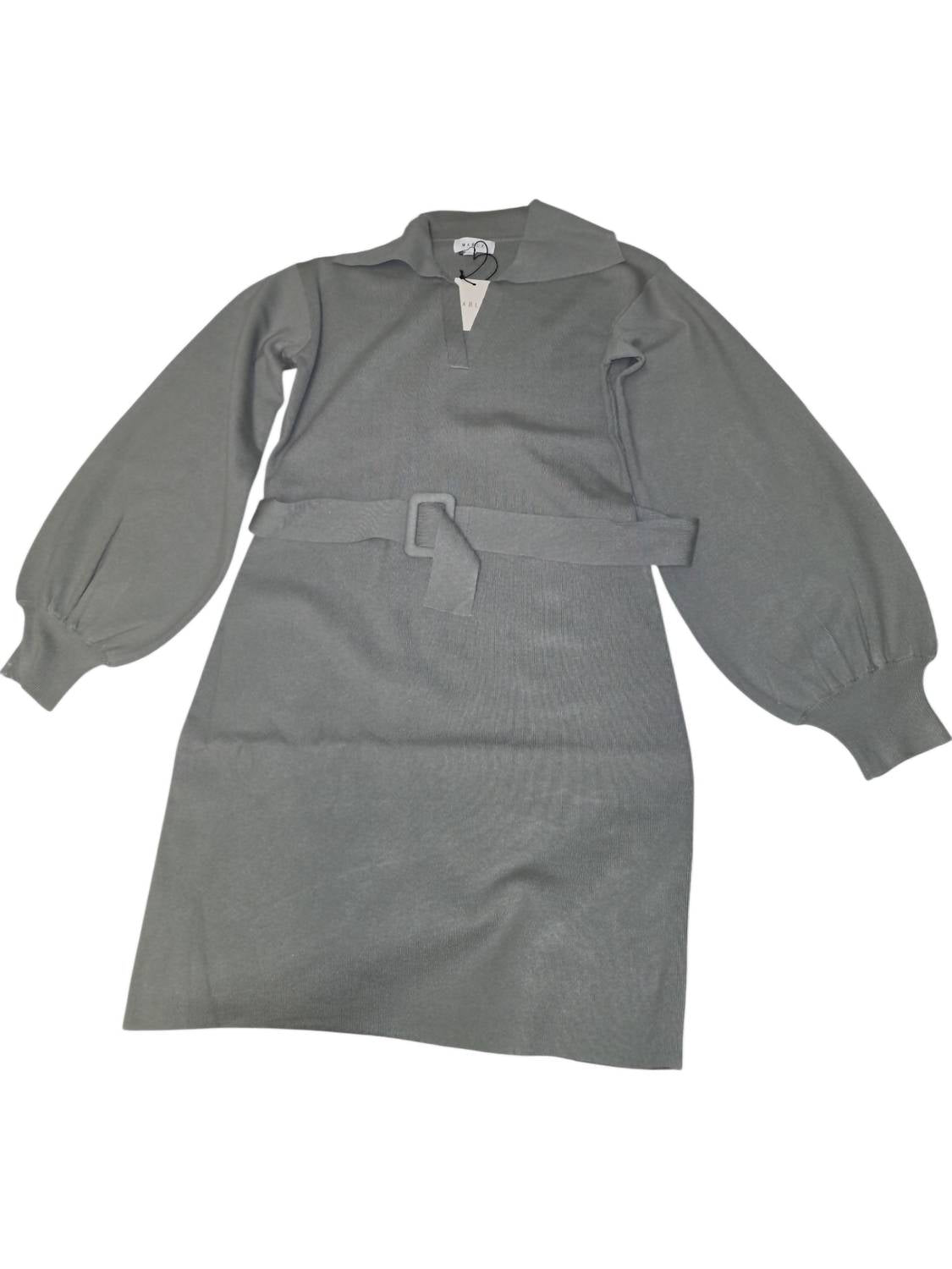Mable - Women's Belted Sweater Dress