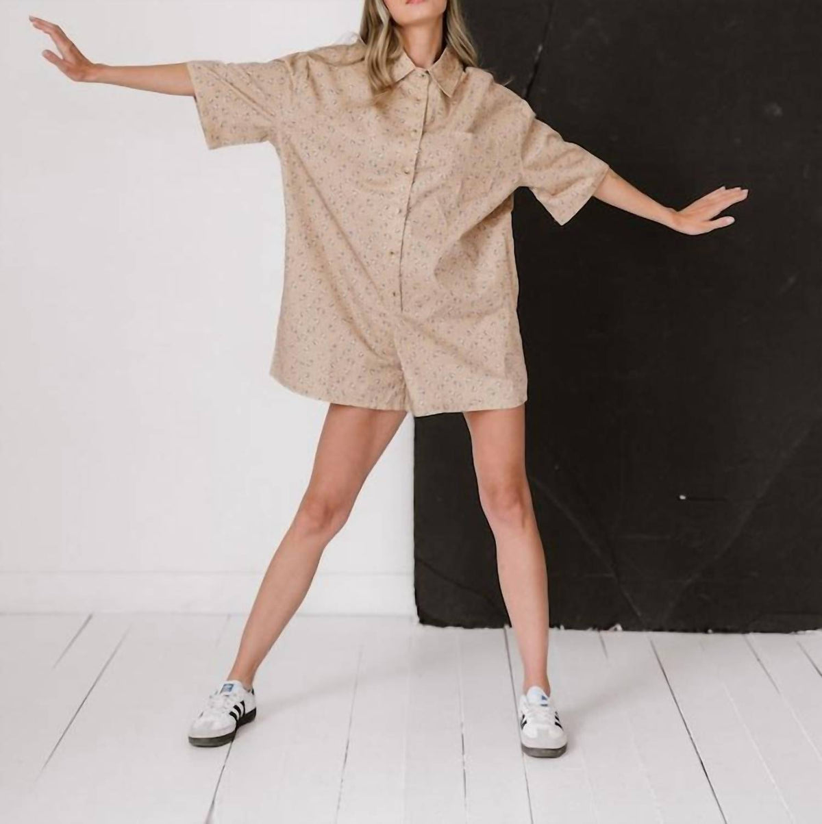 Mable - Women's Shirt Romper