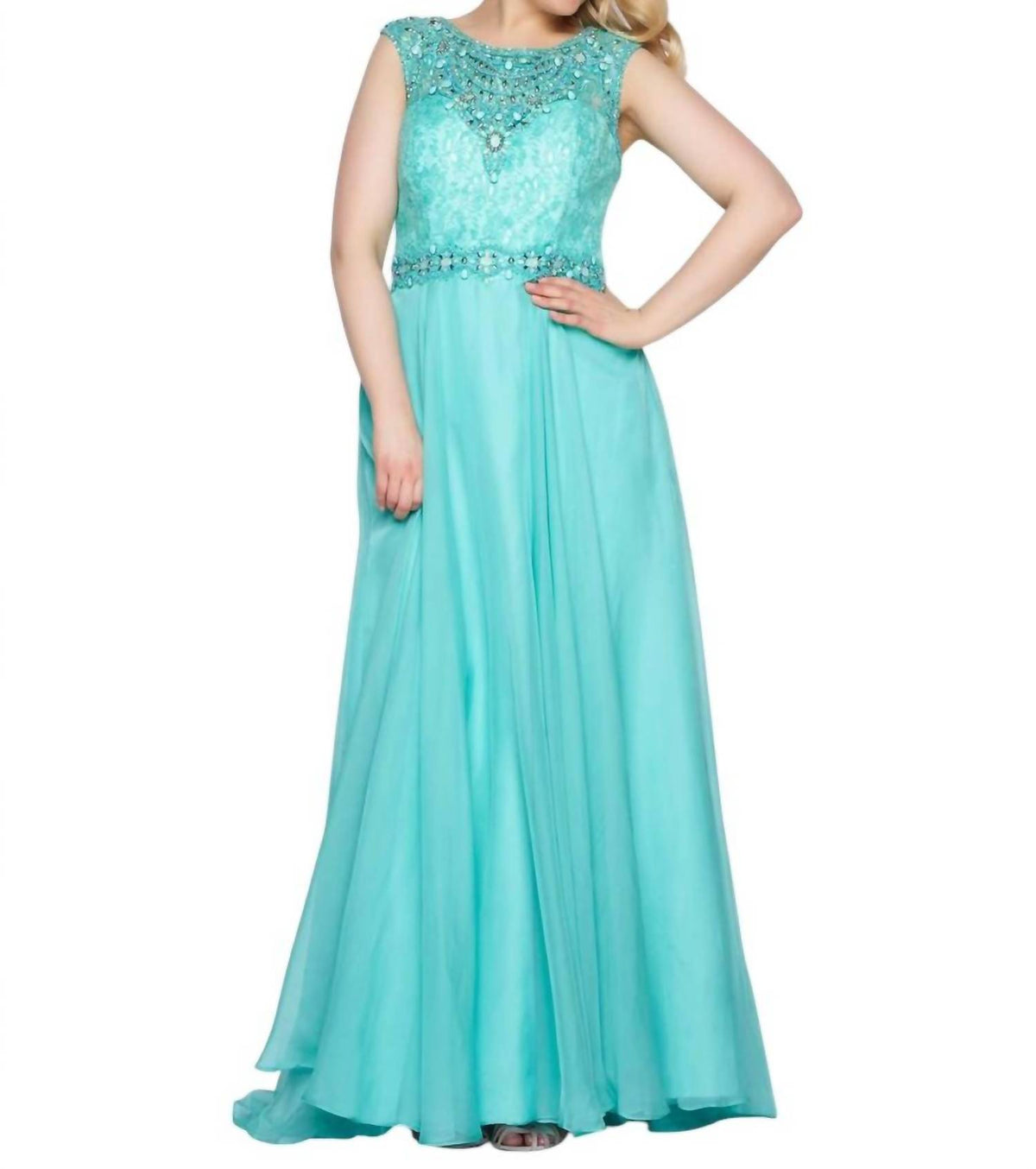 Mac Duggal - Chiffon A-line Gown - Plus