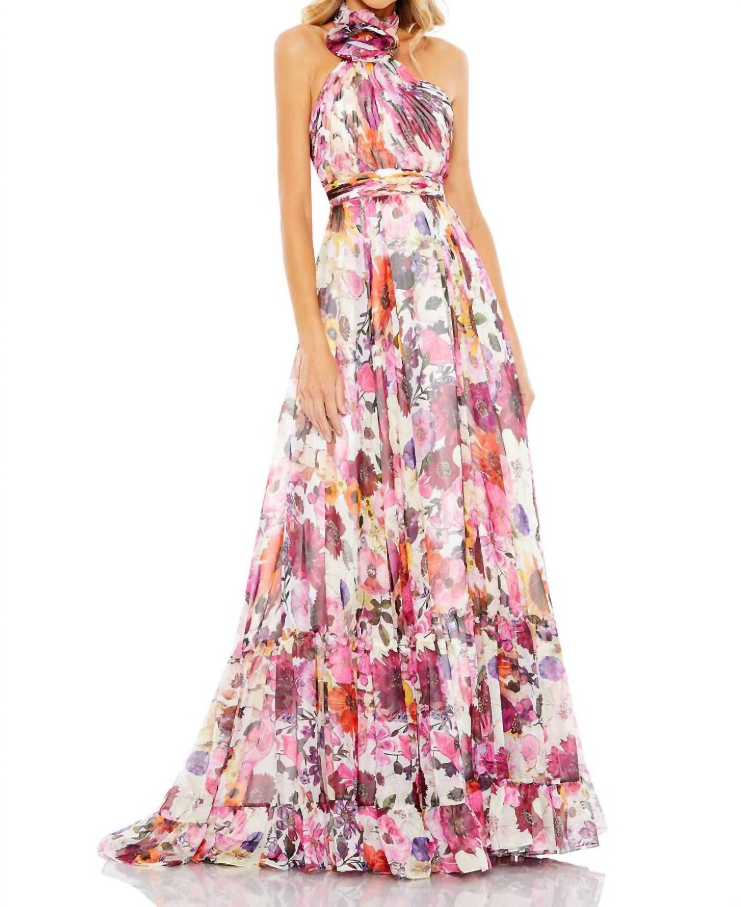Mac Duggal - Floral Flounce Dress - clothing - dresses - floral