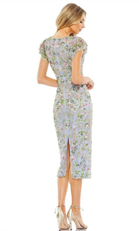 Mac Duggal - Flutter Sleeve Beaded Dress