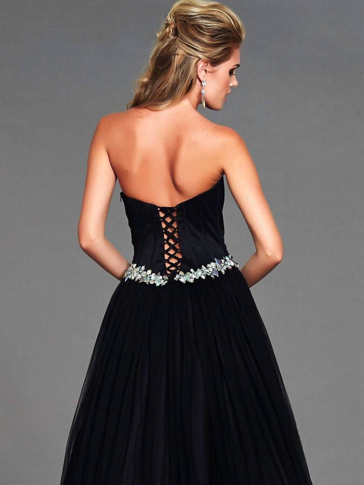 Mac Duggal - Lace Up Back Gown