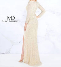 Mac Duggal - Long Sleeved Prom Gown