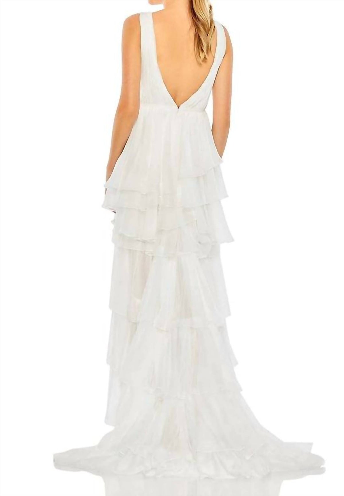 Mac Duggal - Ruffle High-low Gown