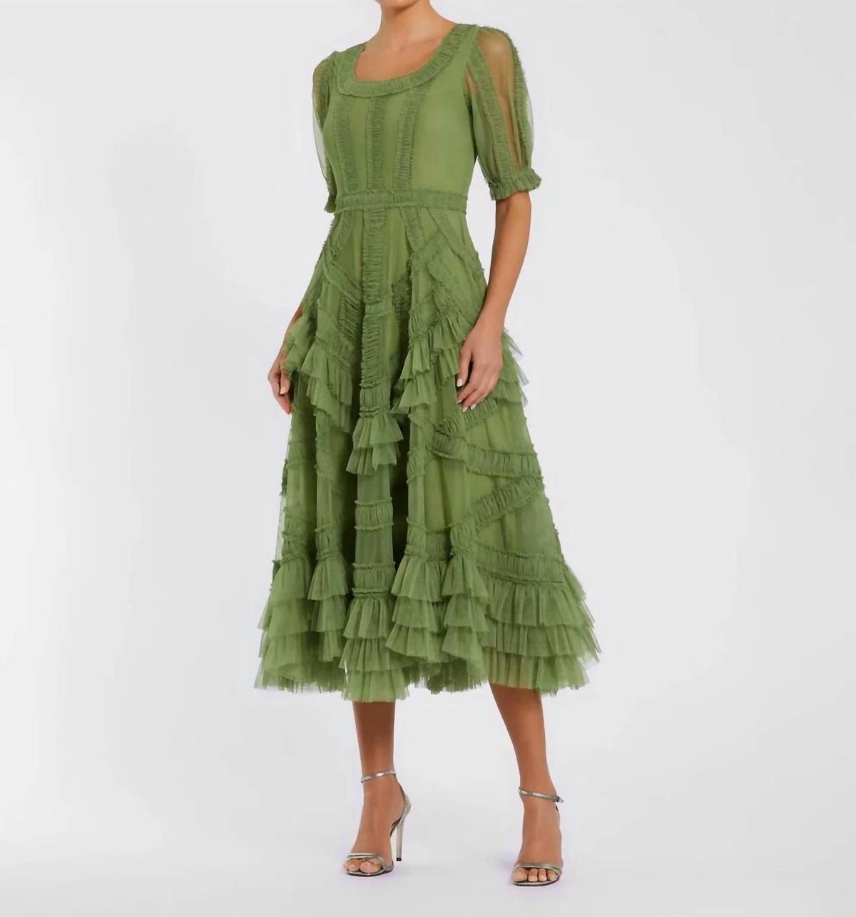 Mac Duggal - Ruffle Midi Dress