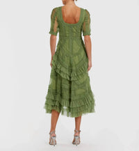 Mac Duggal - Ruffle Midi Dress