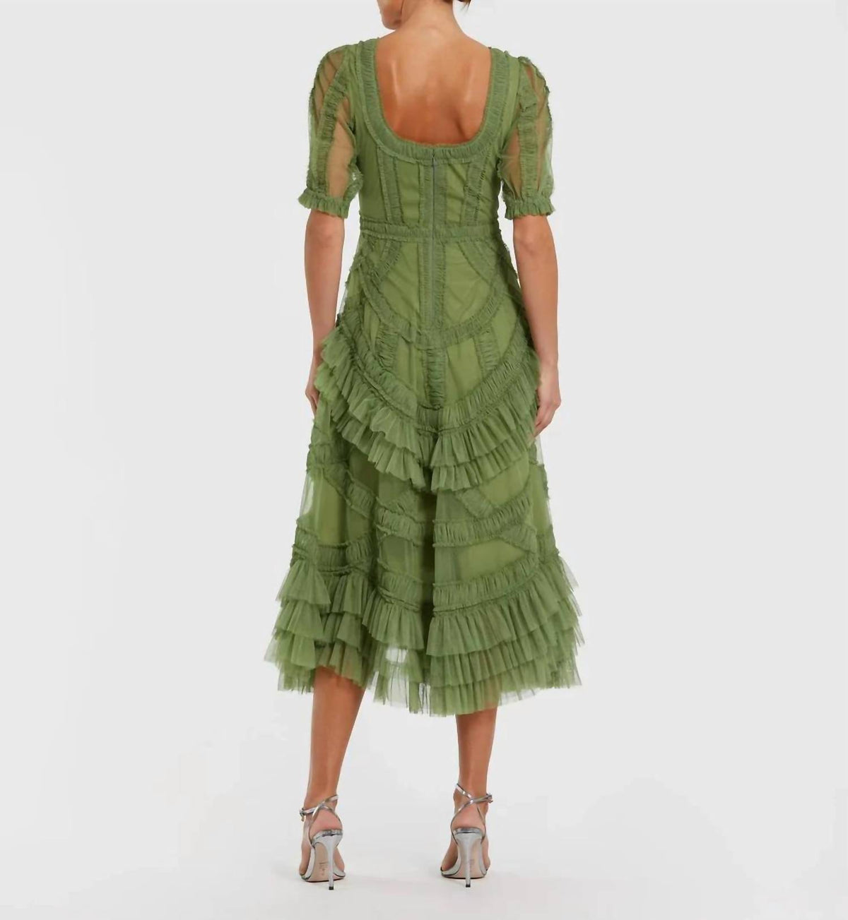 Mac Duggal - Ruffle Midi Dress
