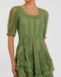 Mac Duggal - Ruffle Midi Dress