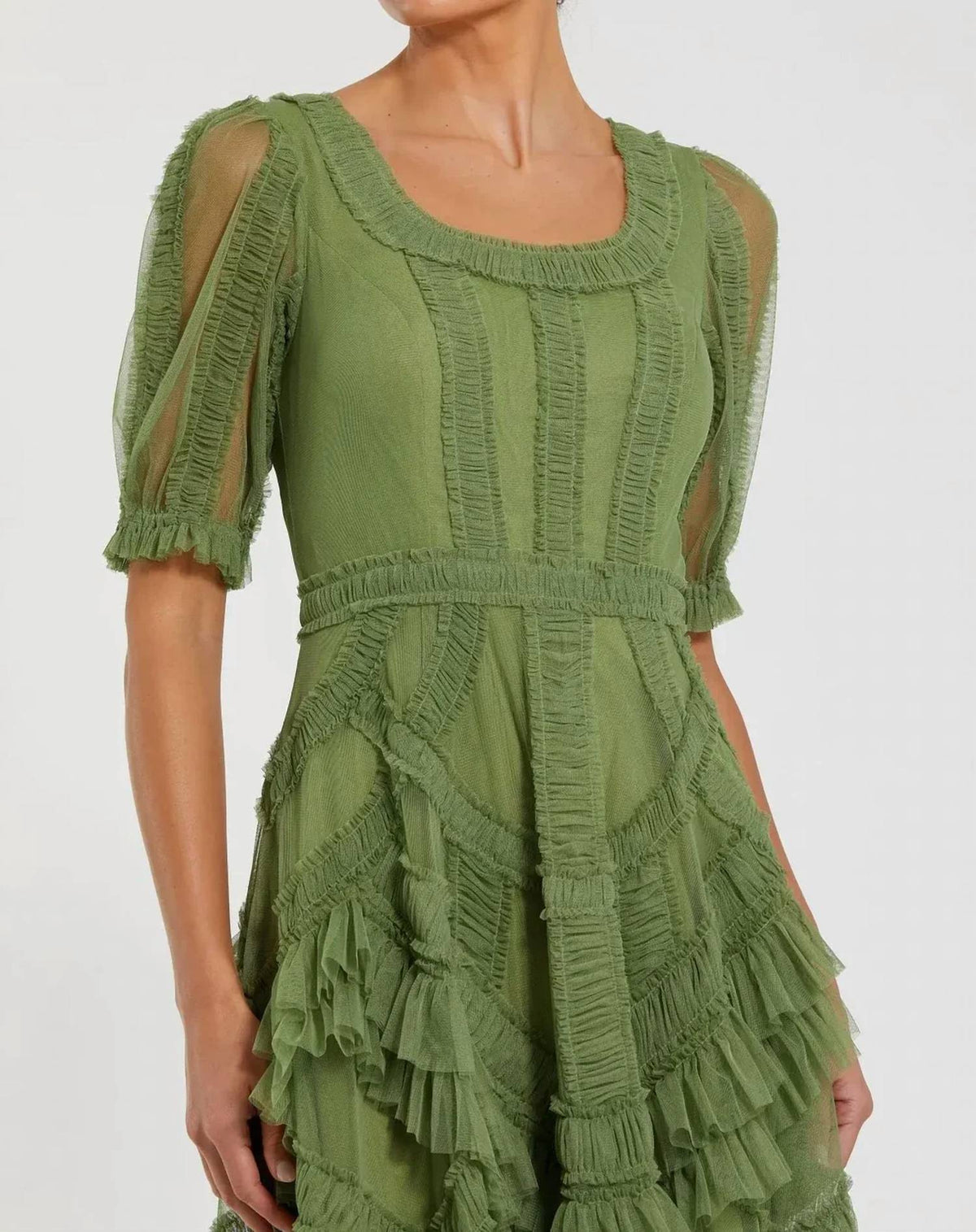 Mac Duggal - Ruffle Midi Dress