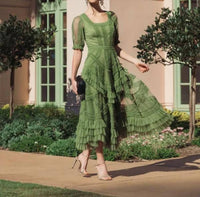 Mac Duggal - Ruffle Midi Dress