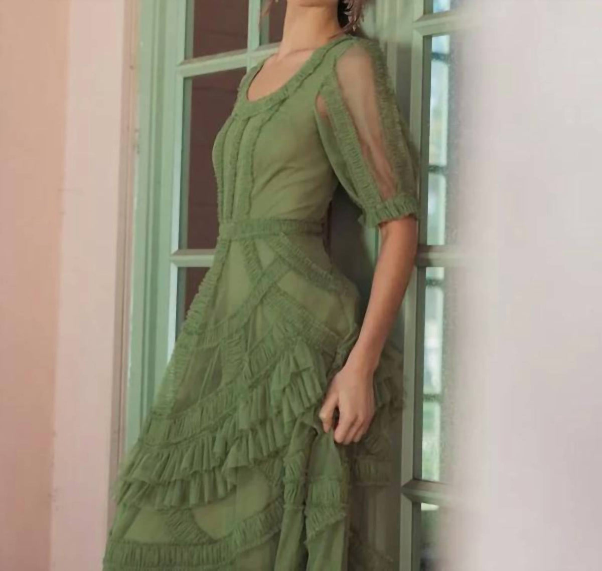 Mac Duggal - Ruffle Midi Dress