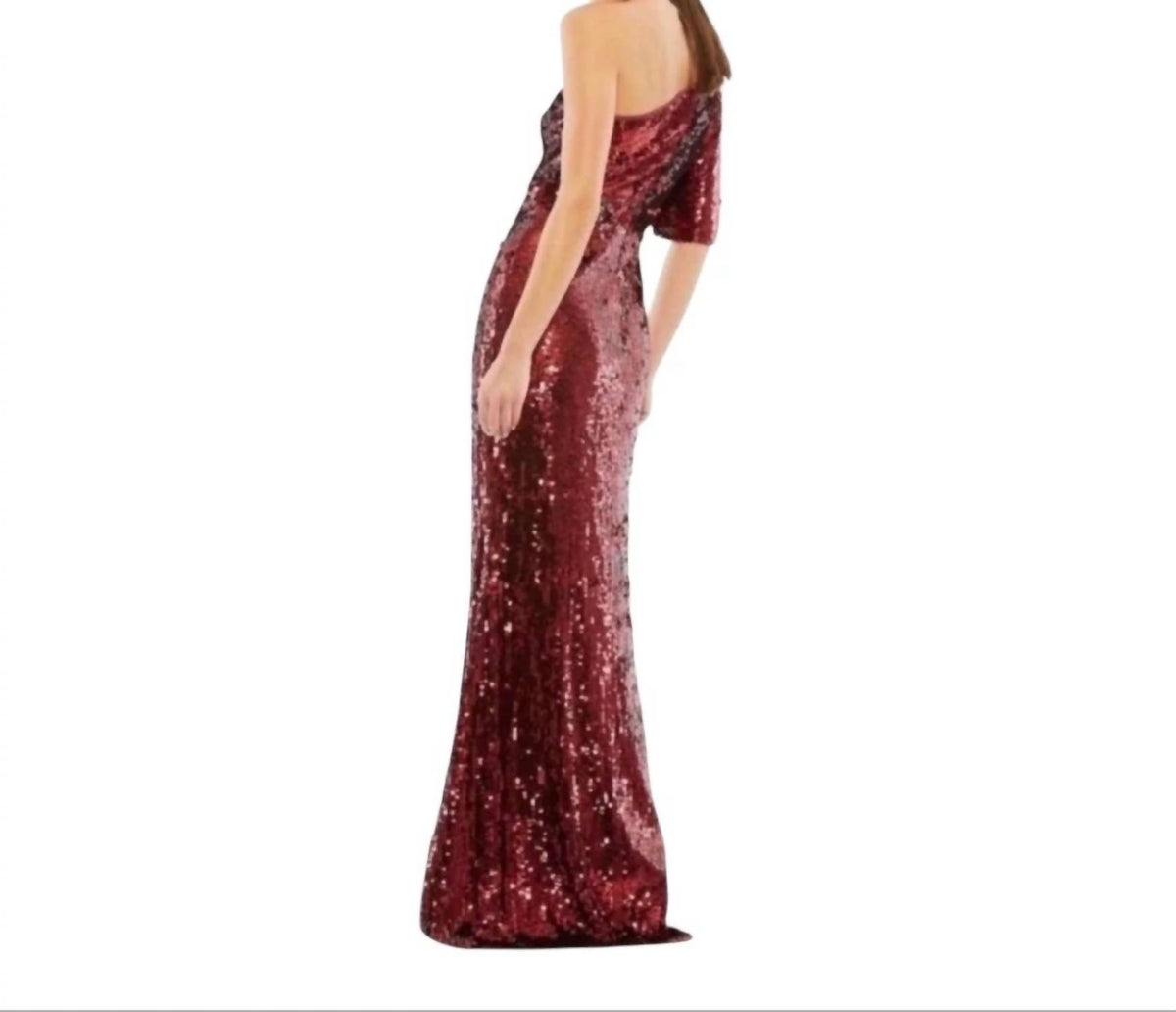 Mac Duggal - Sequin One Shoulder Gown