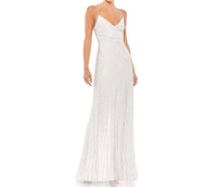 Mac Duggal - Sequin Spaghetti Strap Gown - clothing - dresses - maxi