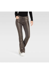 Mac Jeans - Women's Dream Boot Metallic Jean - clothing - flare - grey
