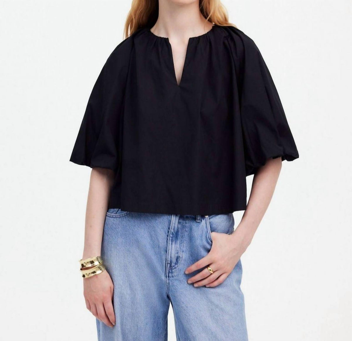 Madewell - Bubble-sleeve Top