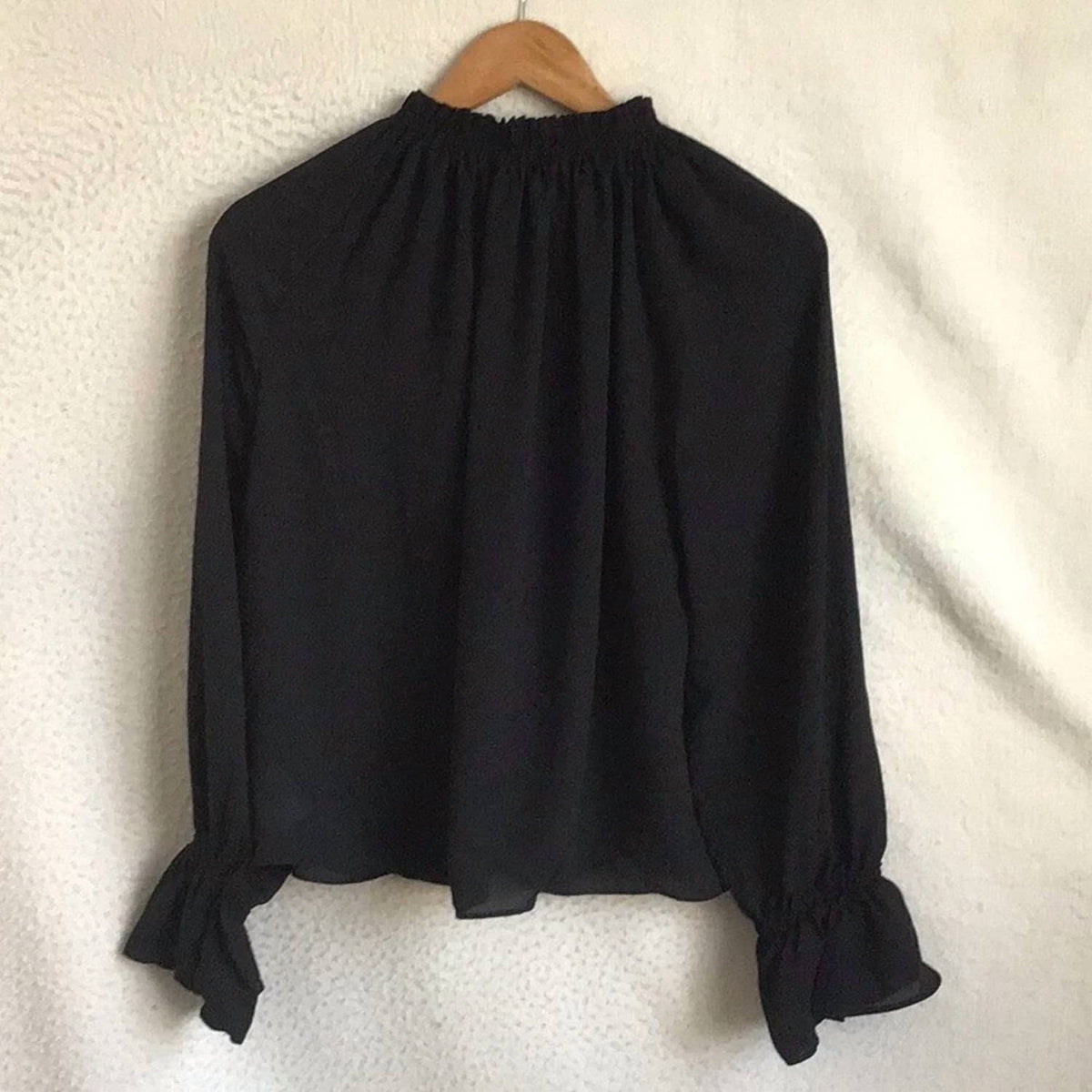 Madewell - Long-sleeve Tie-neck Top
