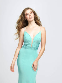 Madison James - Feminine Prom Gown - clothing - dresses - green