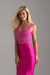 Madison James - Mikado Trumpet Prom Dress - clothing - dresses - patterned