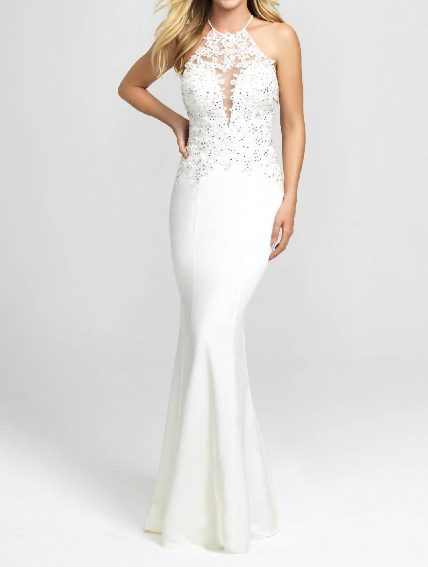 Madison James - Sexy Back Prom Dress - clothing - dresses - patterned