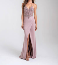 Madison James - Sparkly Prom Dress - beige - clothing - dresses
