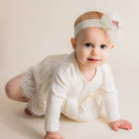 Mae Li Rose - Emily Lace and Bow Onesie