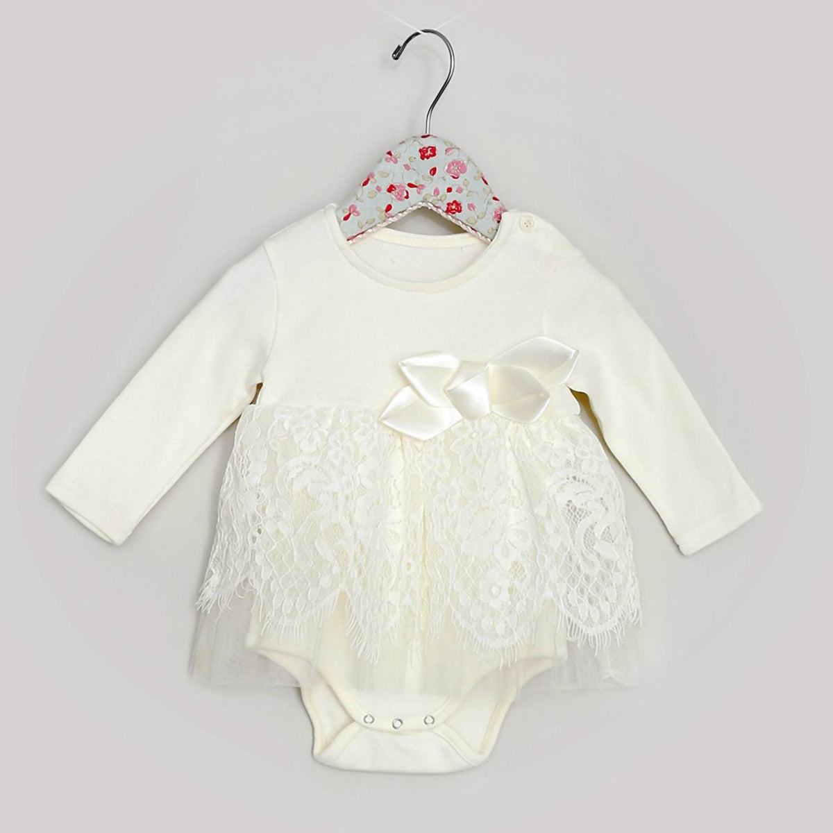 Mae Li Rose - Emily Lace and Bow Onesie