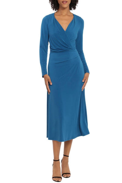 sleeveless sweater dress midi Slit Round Neck Sleeveless Sweater Dress Red Orange / M