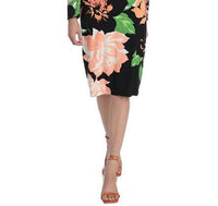 Maggy London - Floral Print Midi Sheath Dress - clothing - dresses - floral