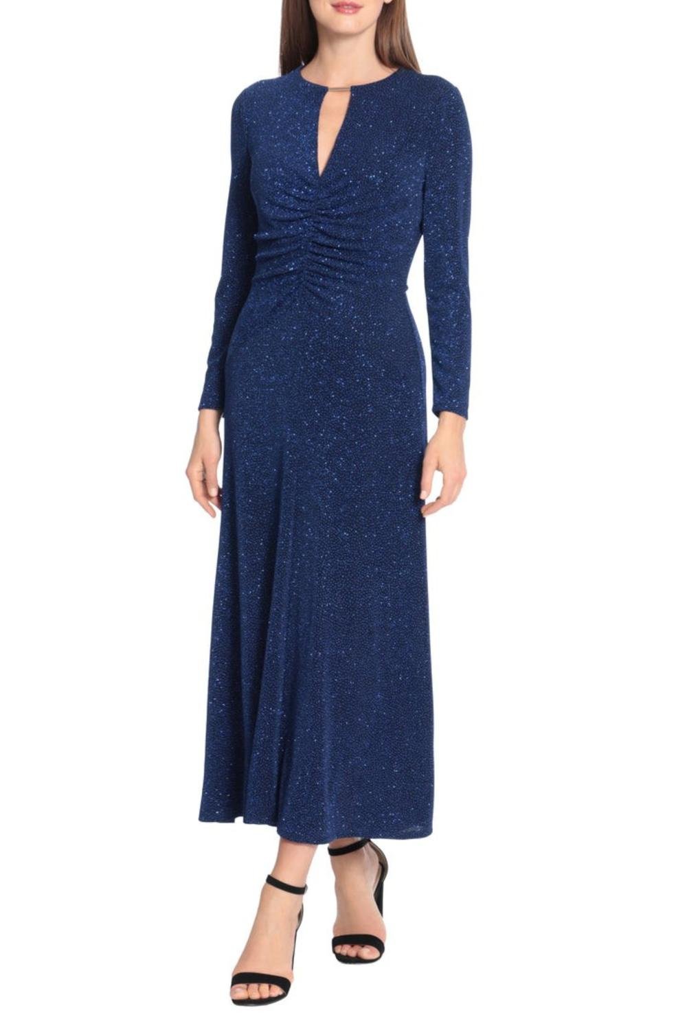 Maggy London - Sparkling Long Evening Dress - blue - clothing - dresses