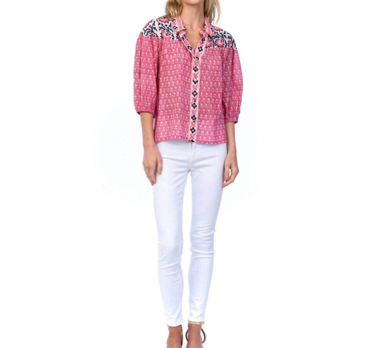 Mahila - Mitch Button Down Top