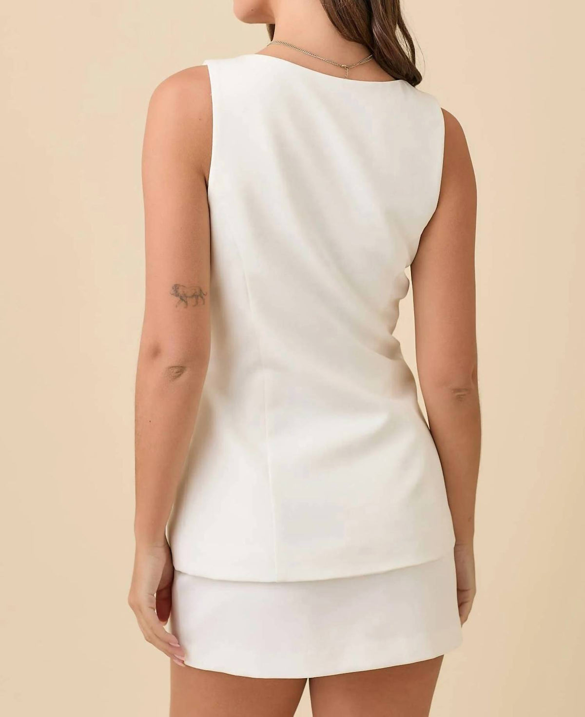 Main Strip - Square Neck Blazer Romper