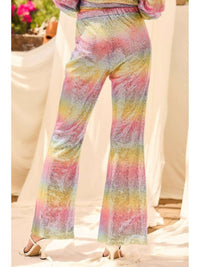 Main Strip - Steffie Sequin Wide Leg Pants