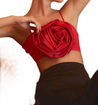Mainstrip - Big Rosette Crop Top