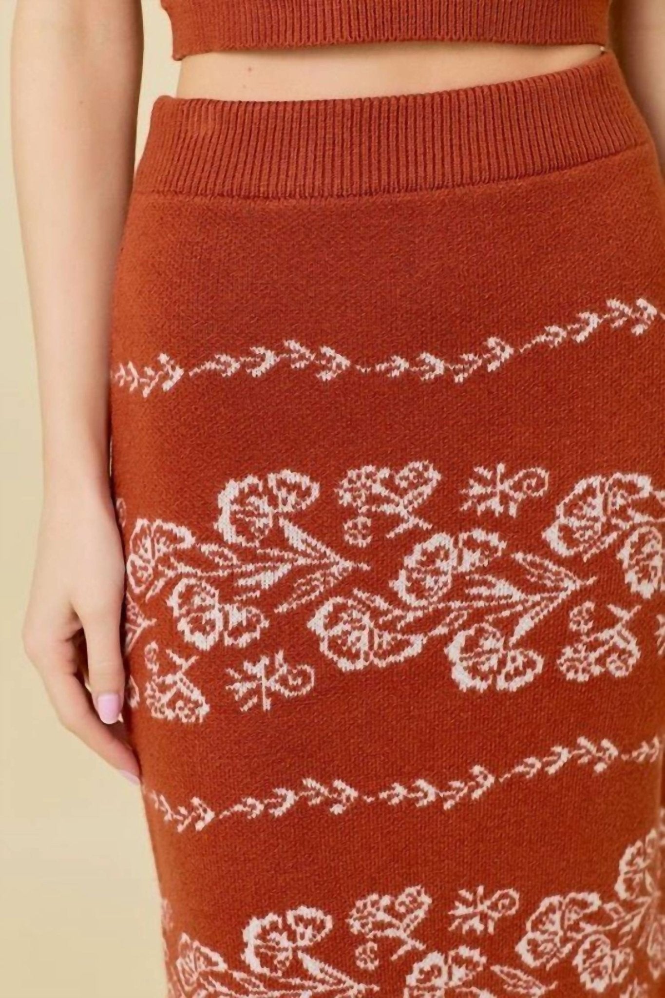 Mainstrip - Rosa Set - acrylic - brown - clothing