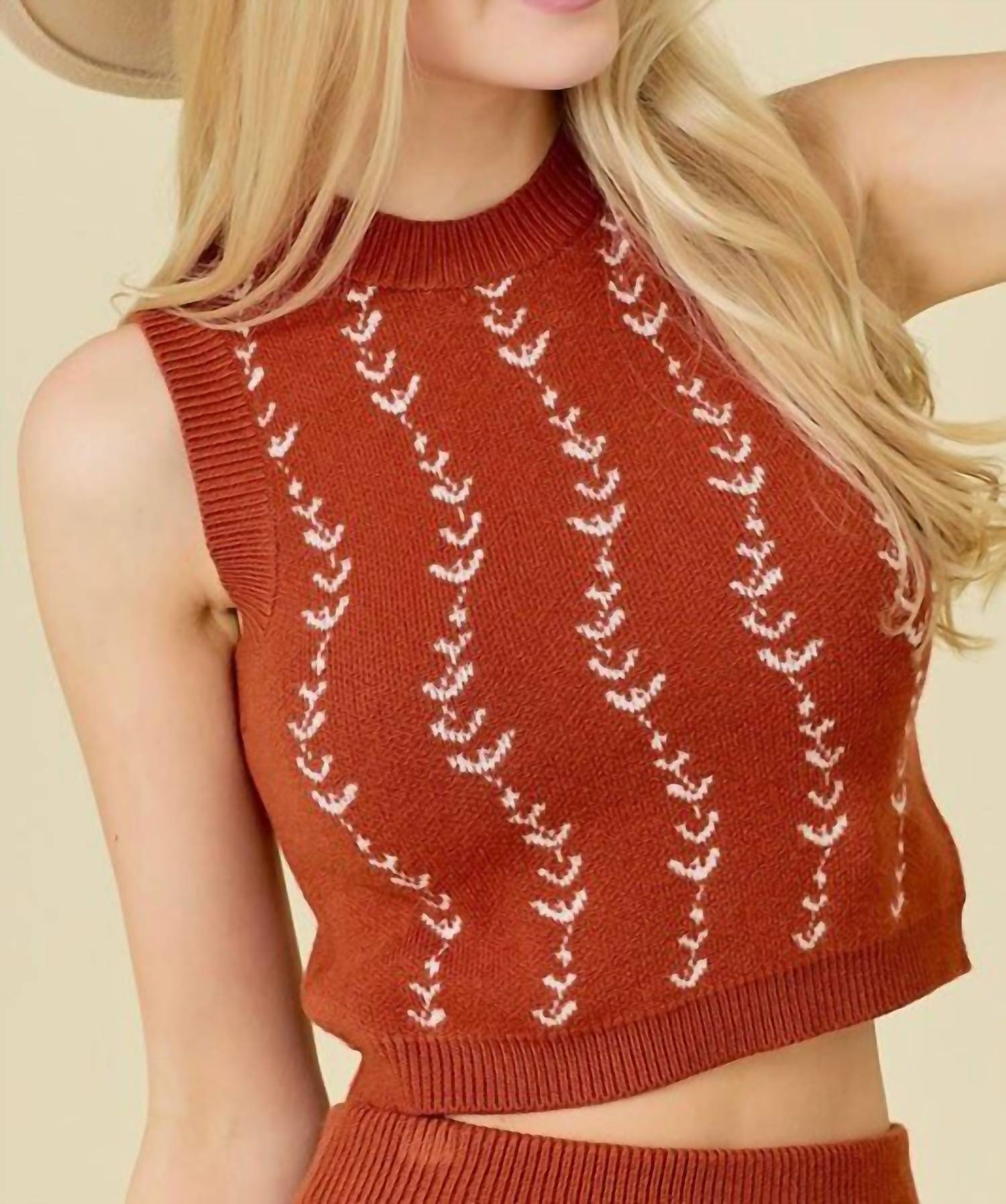 Mainstrip - Rosa Set - acrylic - brown - clothing