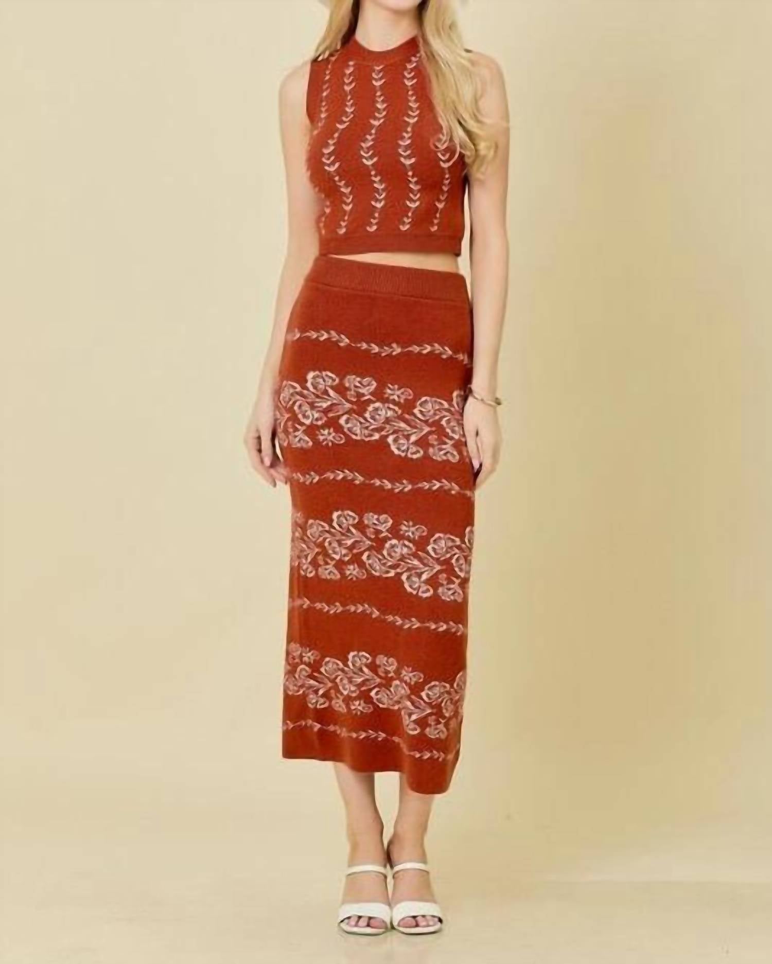 Mainstrip - Rosa Set - acrylic - brown - clothing