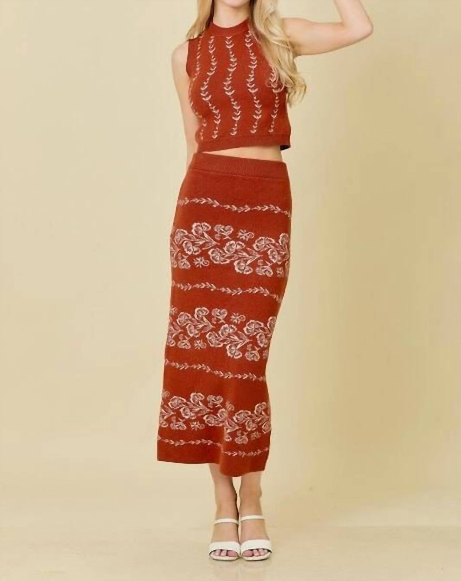 Mainstrip - Rosa Set - acrylic - brown - clothing