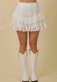 Mainstrip - Waylon Eyelet Skort - clothing - cotton - shorts
