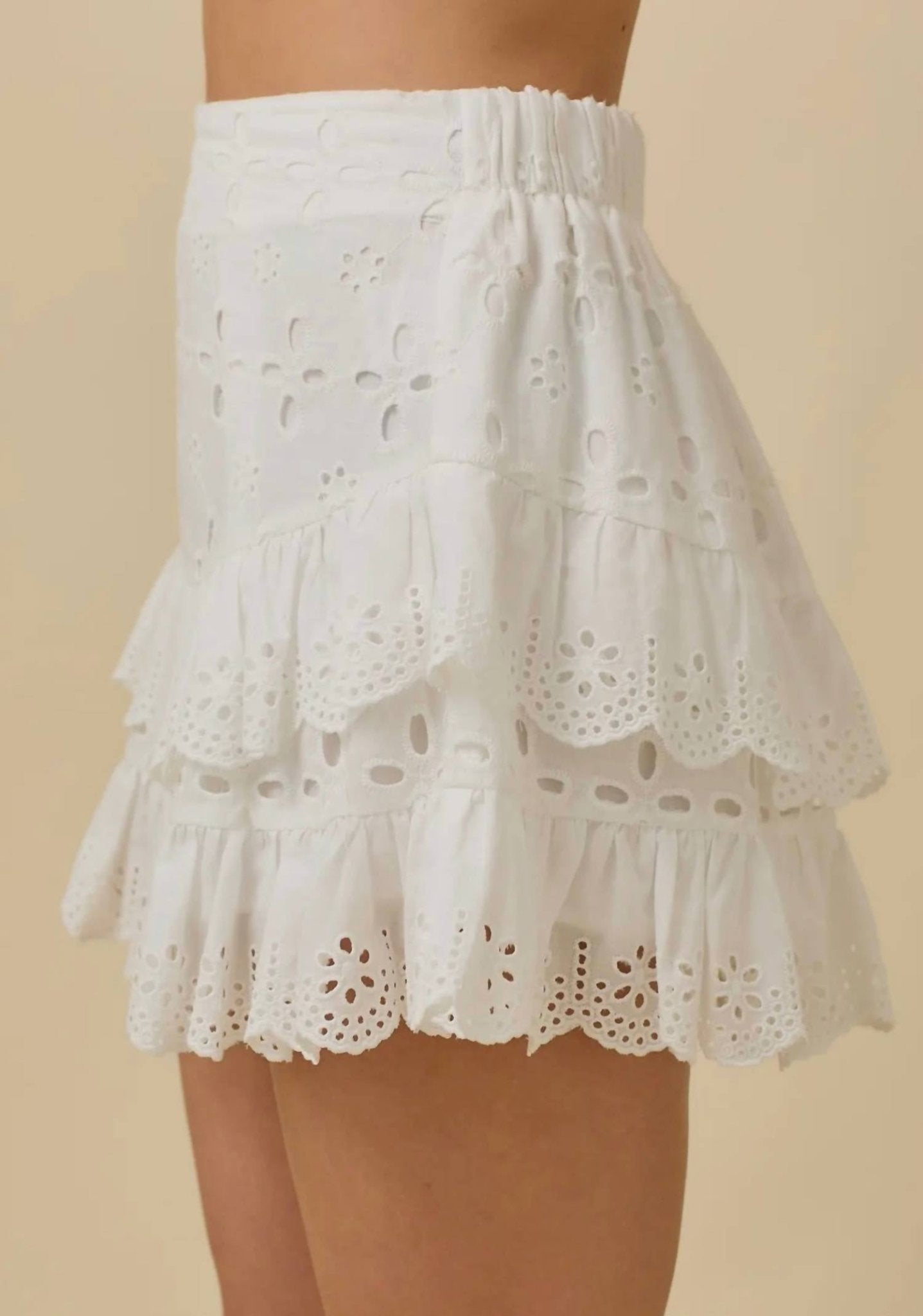 Mainstrip - Waylon Eyelet Skort - clothing - cotton - shorts