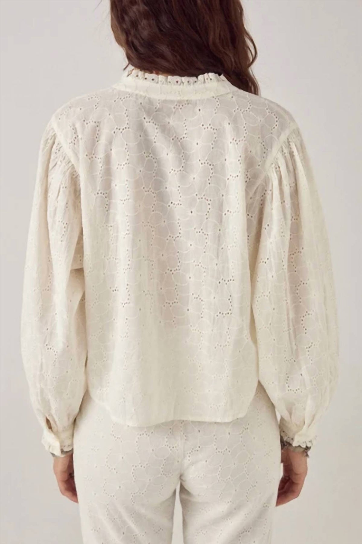 Maison Hotel - Irene Lace Ruffle Blouse